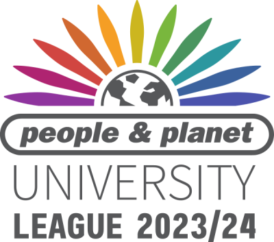 People & Planet University League 2023/24 logo