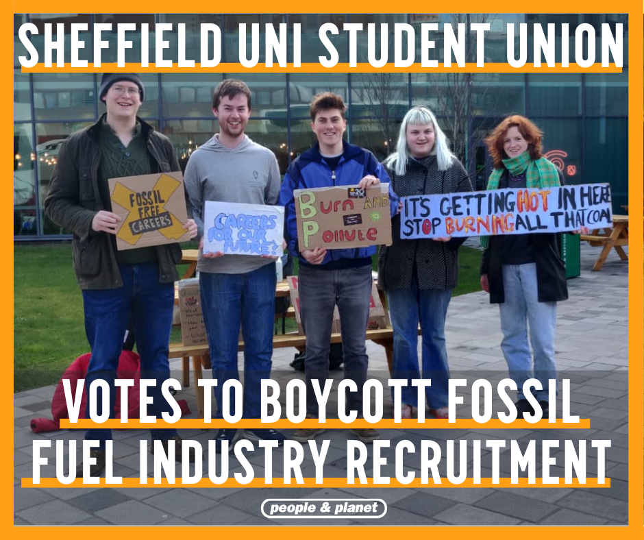 Sheffield Uni Student Union Votes to Boycott Fossil Fuel Industry ...