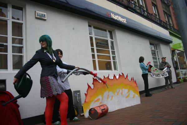 Natwest protest in Sheffield