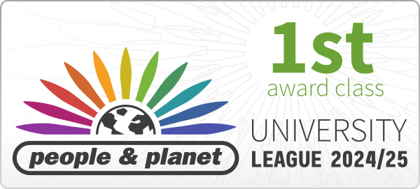 People & Planet University League award class: 1st