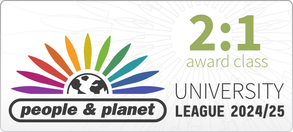 People & Planet University League award class: 21