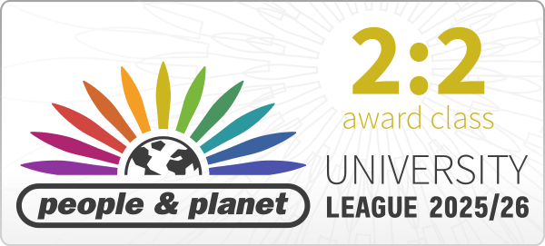 People & Planet University League award class: 22