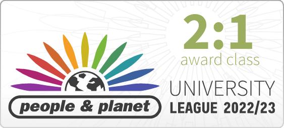 People & Planet University League award class: 21